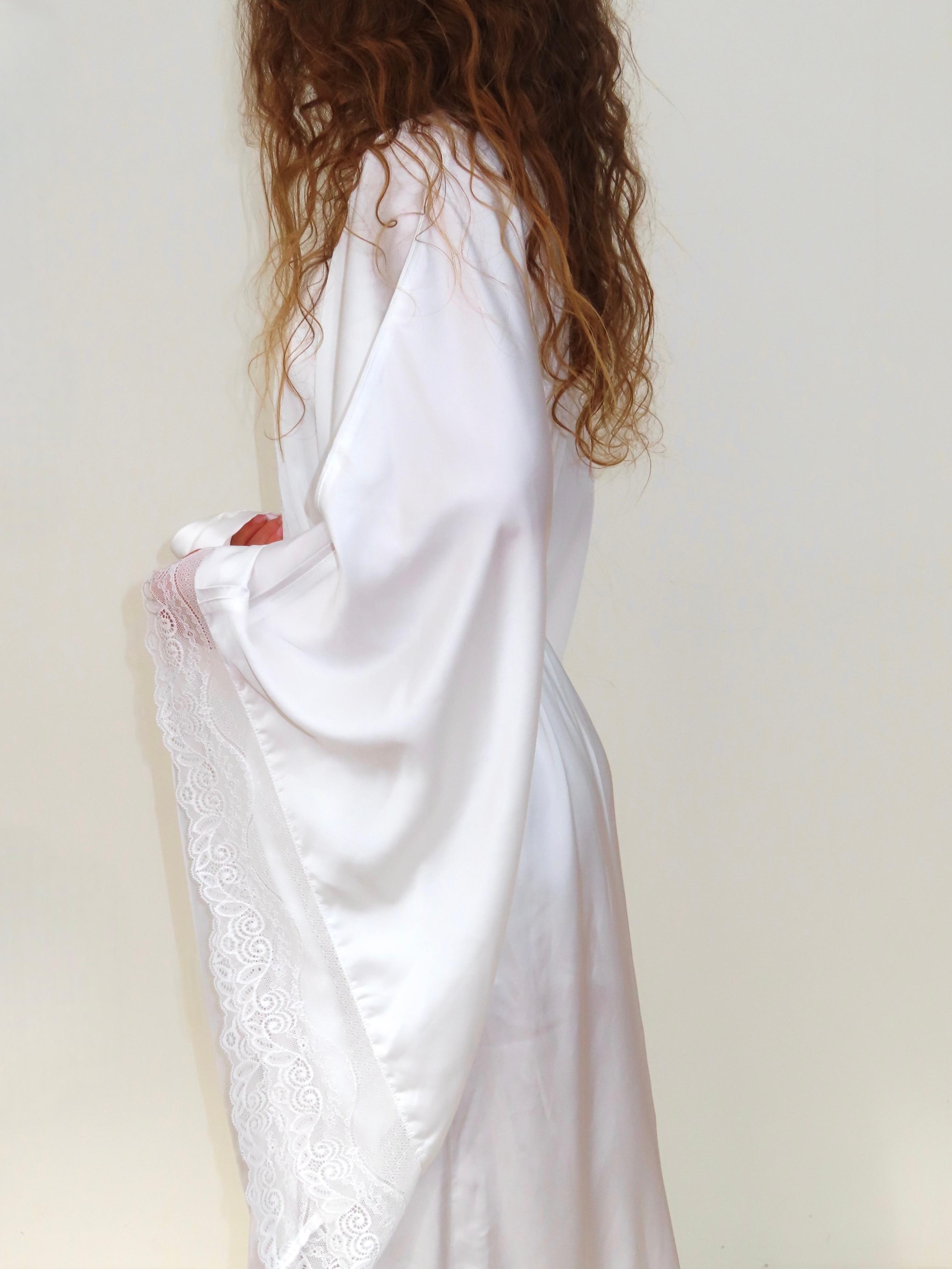 Satin Robe - Sansar bridal