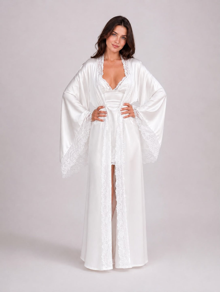 Satin Robe - Sansar bridal